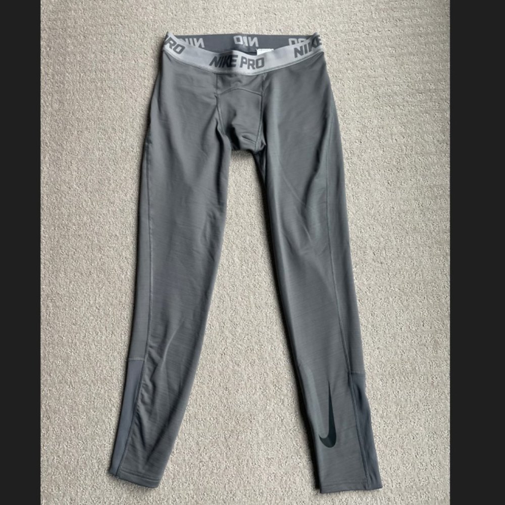 Nike Pro Men's Compression Dri-Fit Leggings Grey Size XL